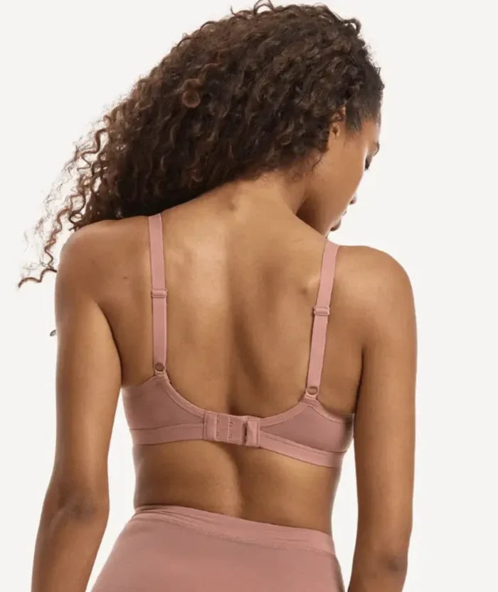 Nala Mesh Comfort Wirefree Bralette Bra - Desert Dust