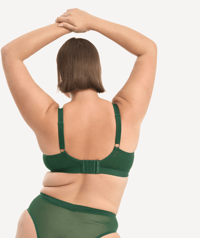 Nala Mesh Comfort Wirefree Bralette Bra - Poison Ivy