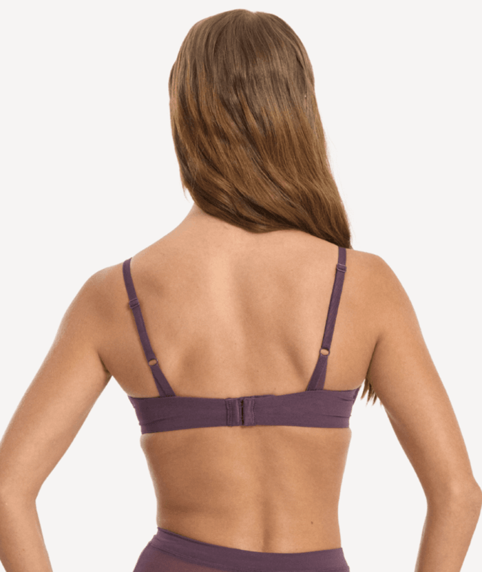Nala Mesh Underwire Bra - Mulberry