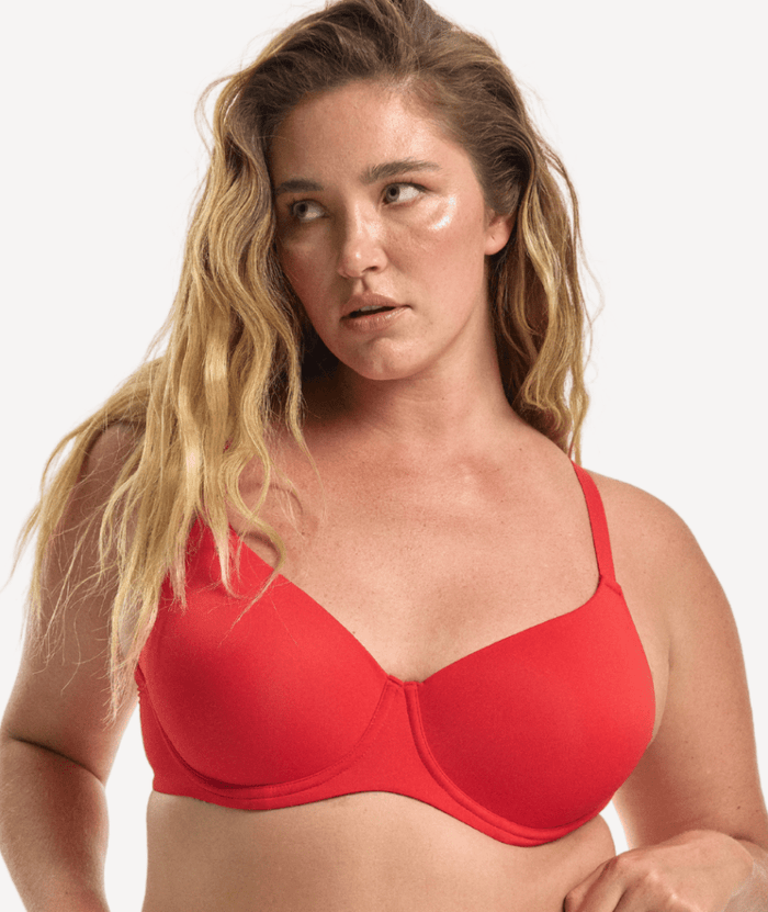 Nala Padded Flexiwire Bra - Cherry Jam