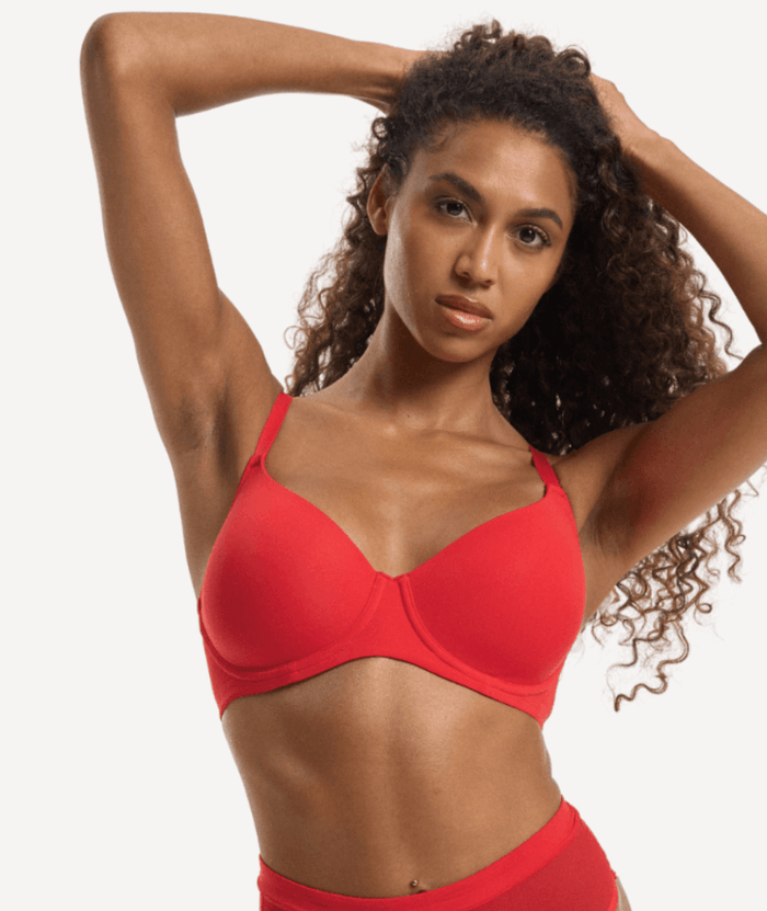 Nala Padded Flexiwire Bra - Cherry Jam