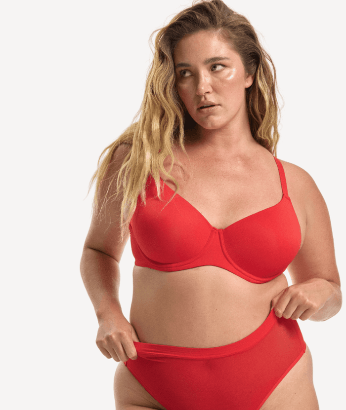 Nala Padded Flexiwire Bra - Cherry Jam