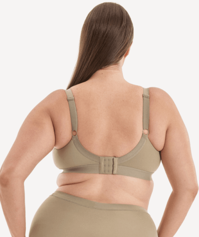 Nala Padded Support Wirefree Bralette Bra - Porcini Mushroom