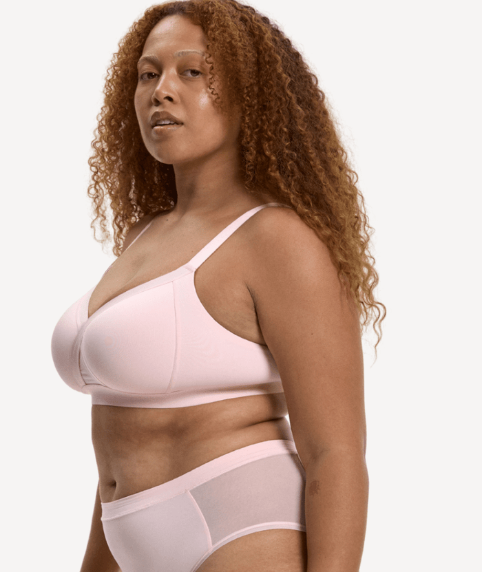 Nala Padded Support Wirefree Bralette Bra - Strawberries & Cream