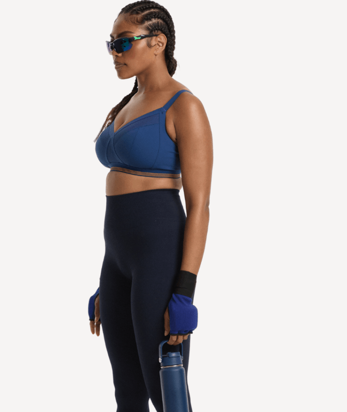 Nala Sporty Support Wirefree Bralette Bra - Space/Oj