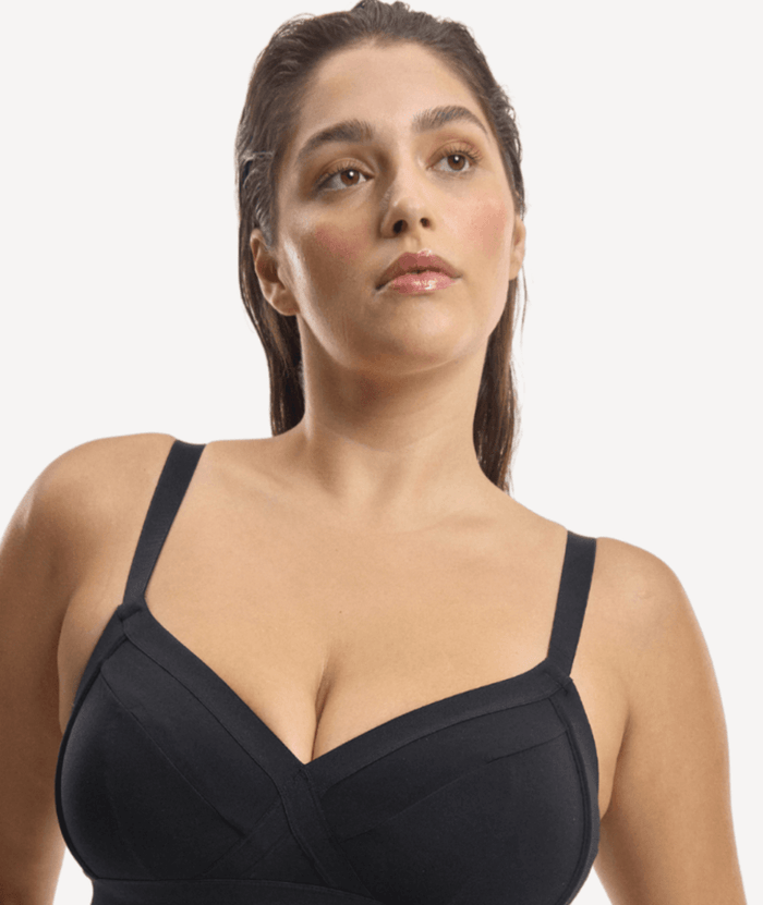 Nala Support Wirefree Bralette - Better Than Cotton Bra - Licorice