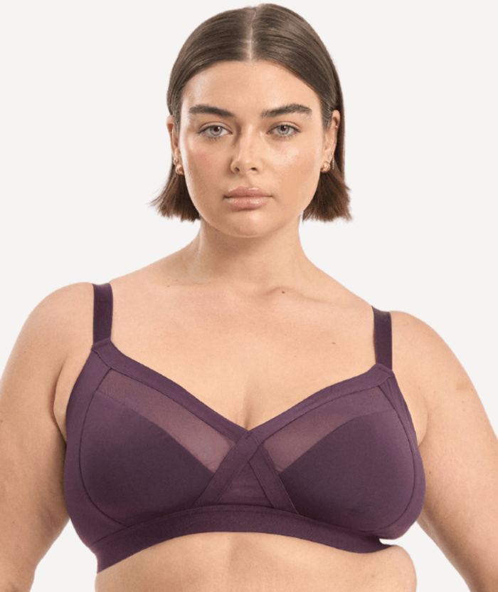 Nala Support Wirefree Bralette - Mulberry