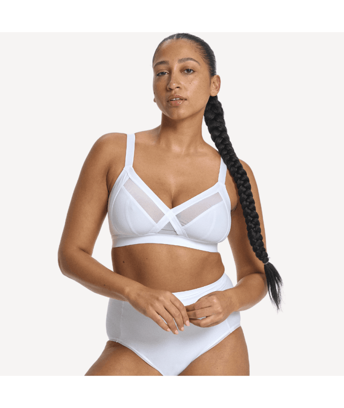 Nala Support Wirefree Bralette - Snow Cone
