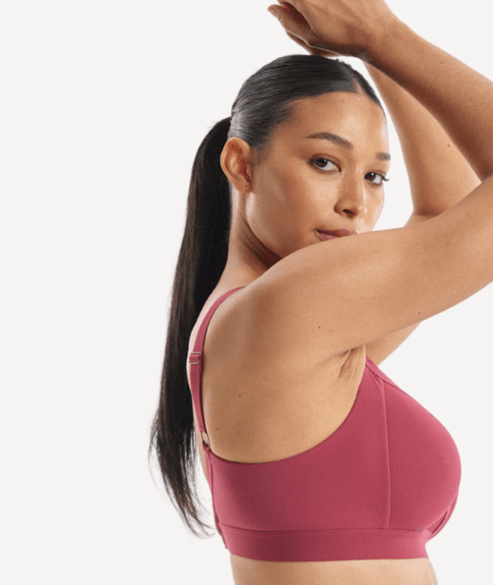 Nala Support Wirefree Bralette Padded - Burnt Fig