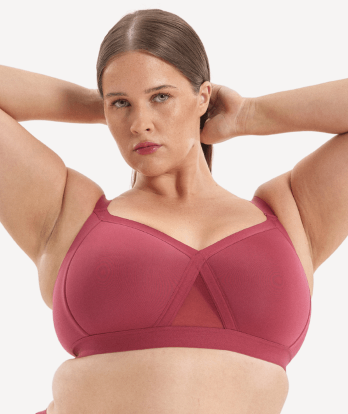 Nala Support Wirefree Bralette Padded - Burnt Fig