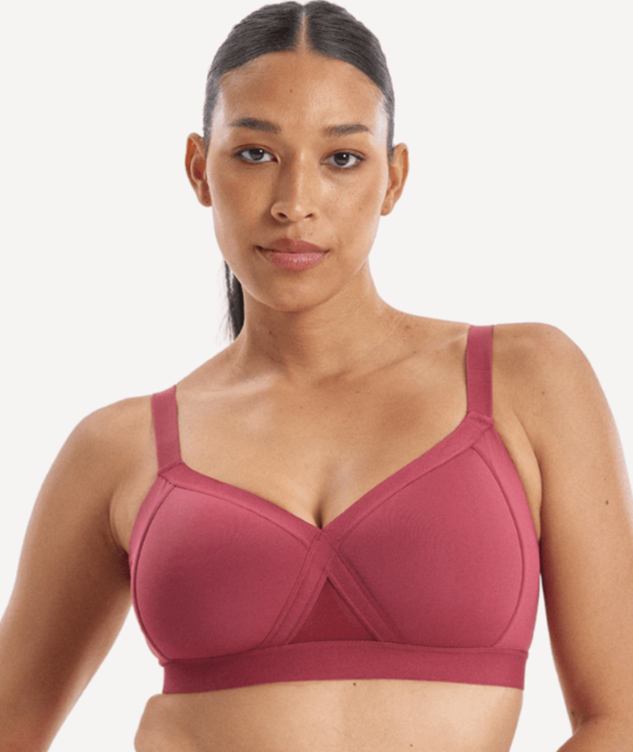 Nala Support Wirefree Bralette Padded - Burnt Fig