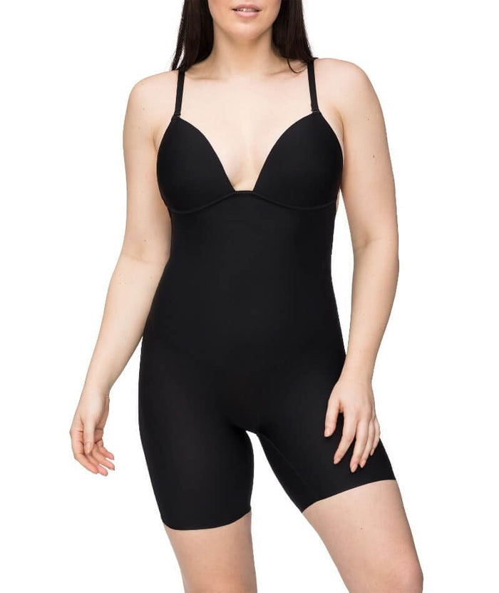 Nancy Ganz Body Define Backless Jumpsuit - Black Shapewear