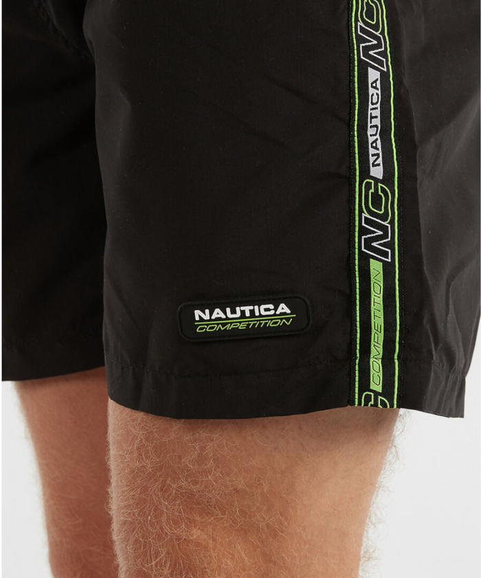Nautica Competition Buton 6” Swim Shorts (Black)