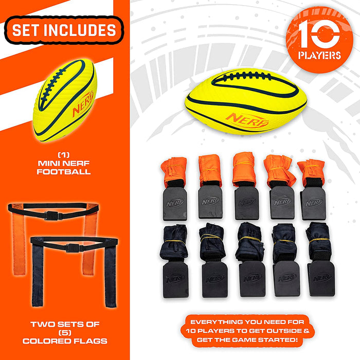 Nerf 10 Player Flag Football Set