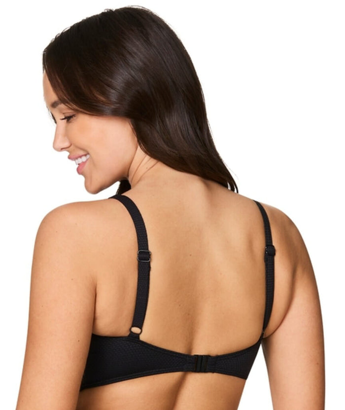 Nip Tuck Must Haves Louise Cross Front Bikini Top - Black