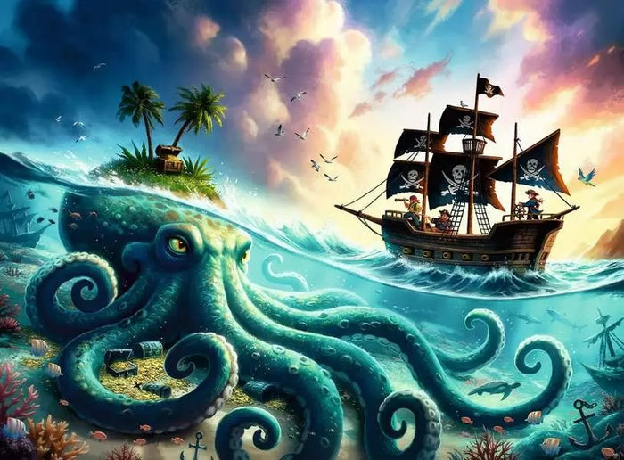 Octopus Treasure 100pc Puzzle