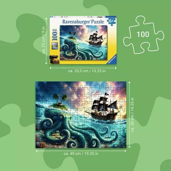 Octopus Treasure 100pc Puzzle
