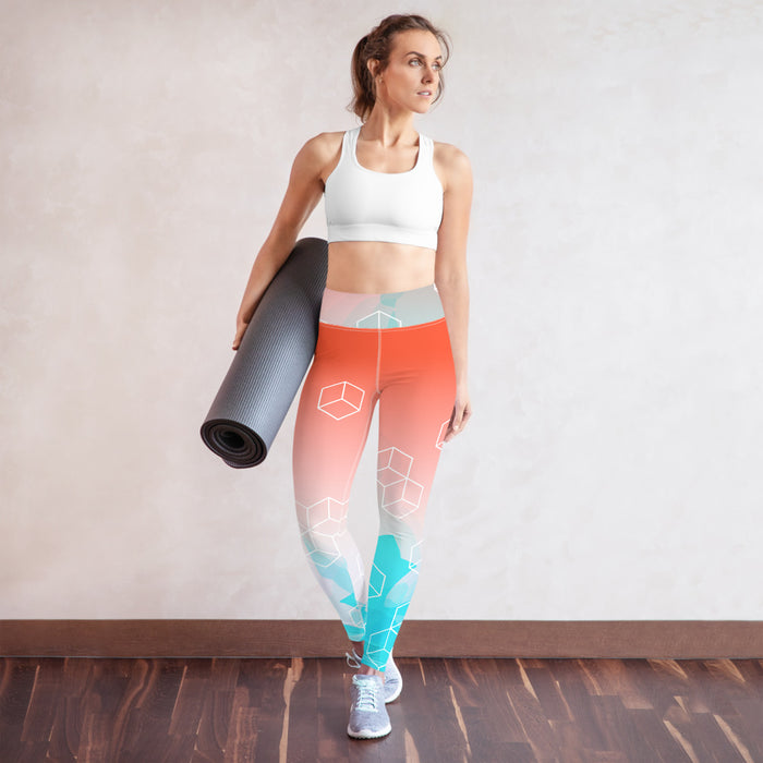 Ombre Geometric Yoga Leggings