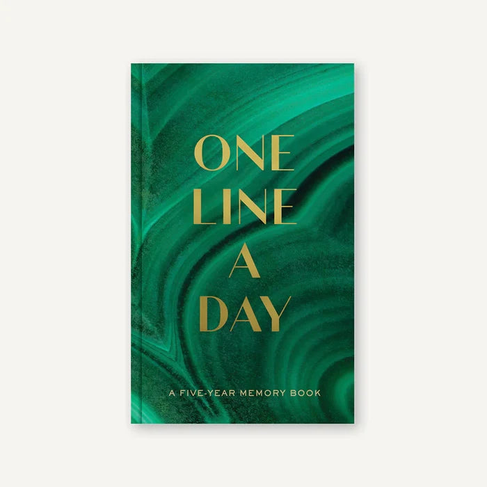 One Line A Day Journal | Malachite