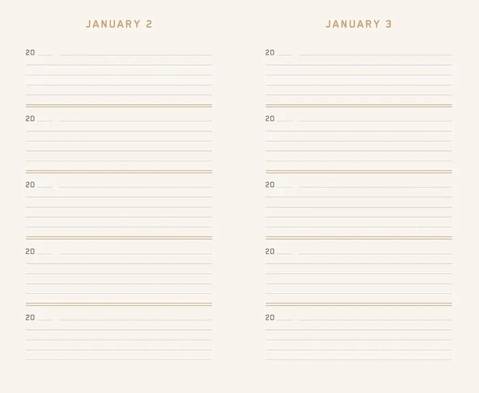 One Line A Day Journal | Malachite