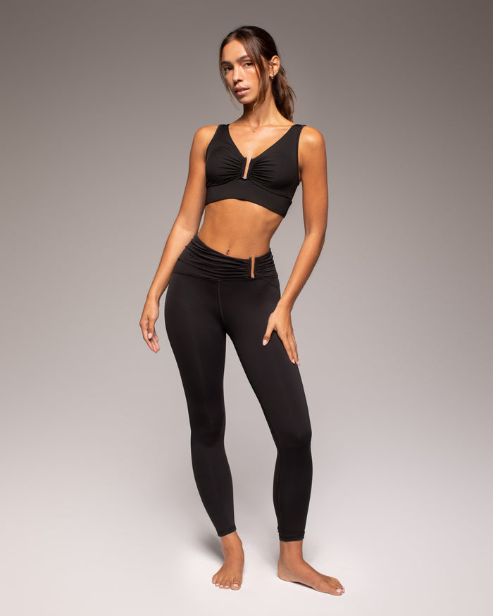ONYX LONGLINE BRA - Black