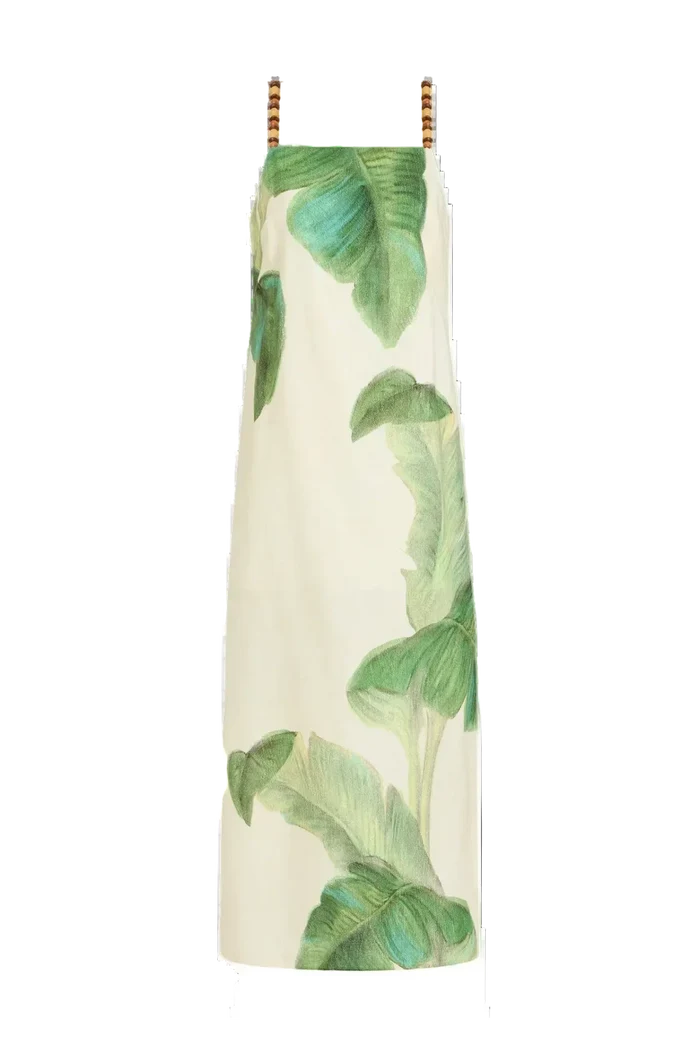 Marie Oliver Oriya Dress in Beachfront palm print