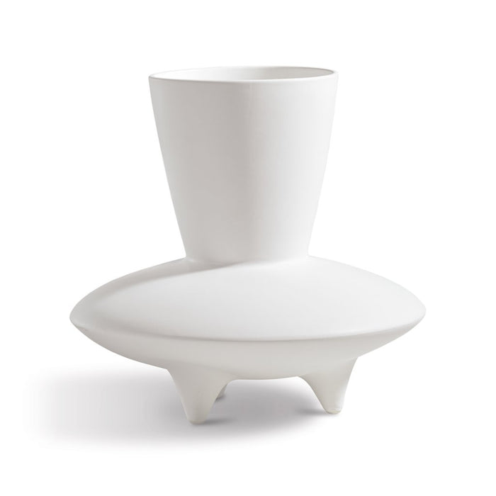 Pacific White Stoneware Vase - Vases by Carlyle Avenue