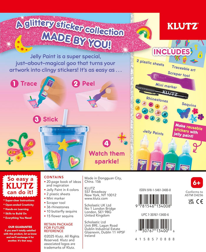 Paint & Peel Jelly Stickers: Glitter Goals!