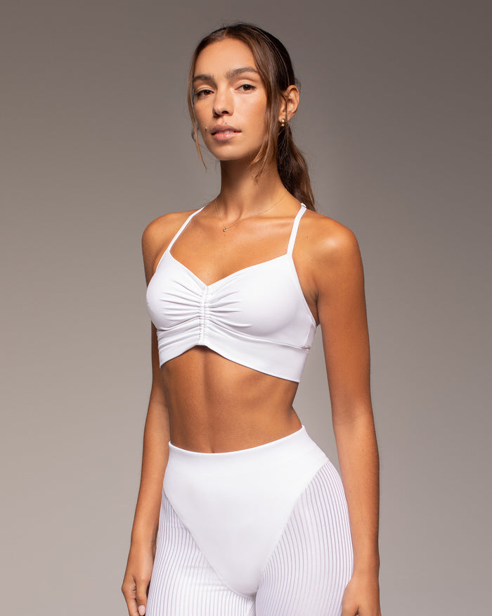 Palma Longline Bra - White