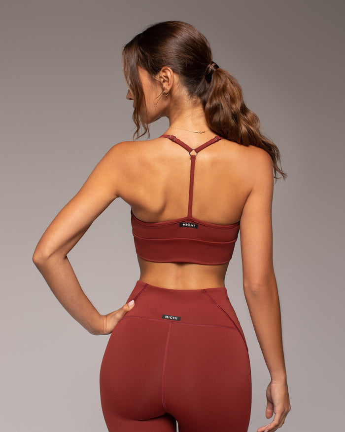 Palma Longline Bra - Terracotta