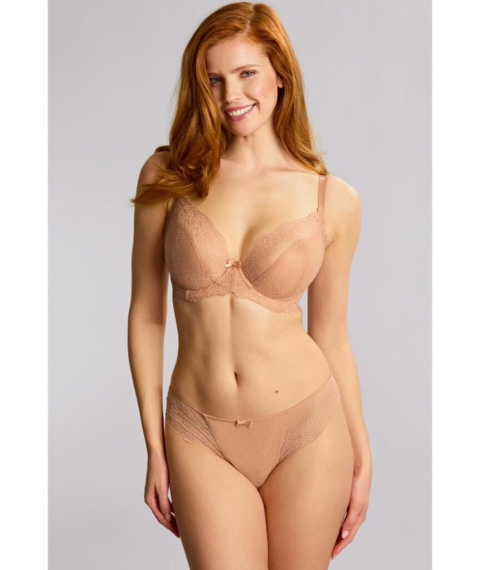 Panache Ana Underwired Plunge Bra - Honey