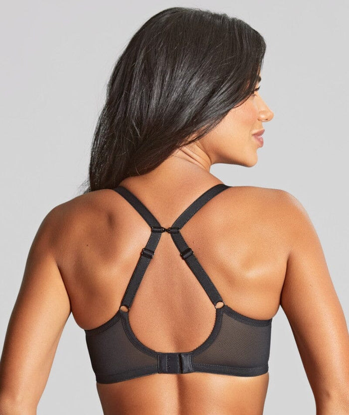 Panache Cari Moulded Spacer Underwired T-Shirt Bra - Black Bras
