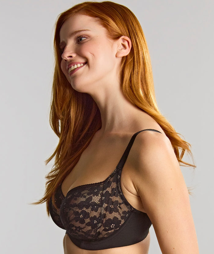 Panache Celeste Underwired Balcony Bra - Black