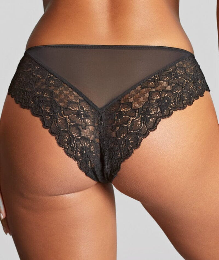 Panache Envy Brazilian Brief - Black Knickers