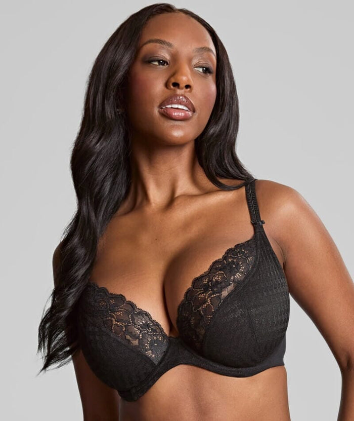 Panache Envy Plunge Underwire Bra - Black Bras