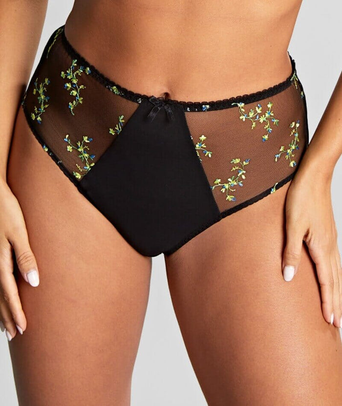 Panache Meadow Deep Brief - Black Knickers