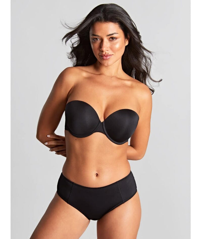 Panache Porcelain Elan Underwired Strapless Bra - Black Bras