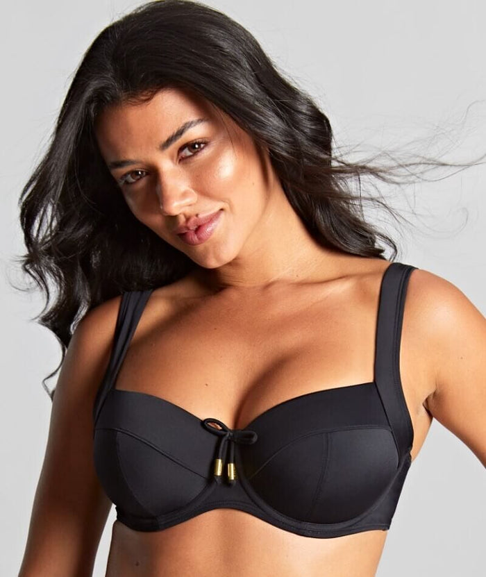 Panache Swimwear Anya Riva Balconnet Underwired Bikini - Black Swim
