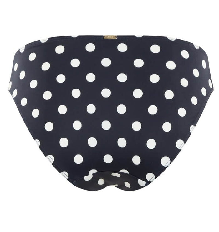 Panache Swimwear Anya Riva Spot Gather Pant Bikini - Navy/Vanila Swim