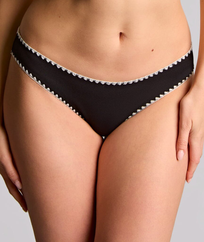 Panache Swimwear Aurora Classic Brief - Aurora Black/White