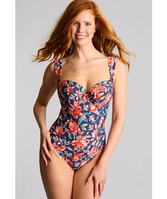 Panache Swimwear Monica Liliflora Balconnet Underwire One Piece Swimsuit - Liliflora Print