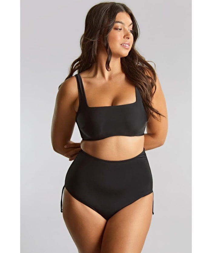 Panache Swimwear Signature Gina Underwire Square Neck Bikini Top - Black Swim