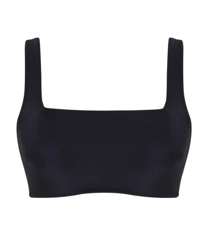 Panache Swimwear Signature Gina Underwire Square Neck Bikini Top - Black Swim