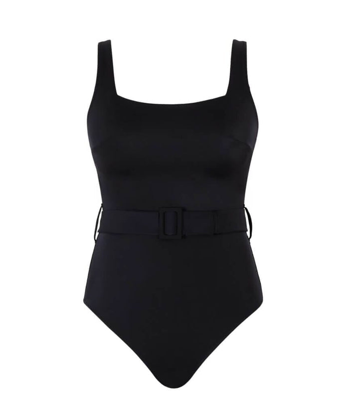 Panache Swimwear Signature Serena Square Neck One Piece Swimsuit - Black Swim