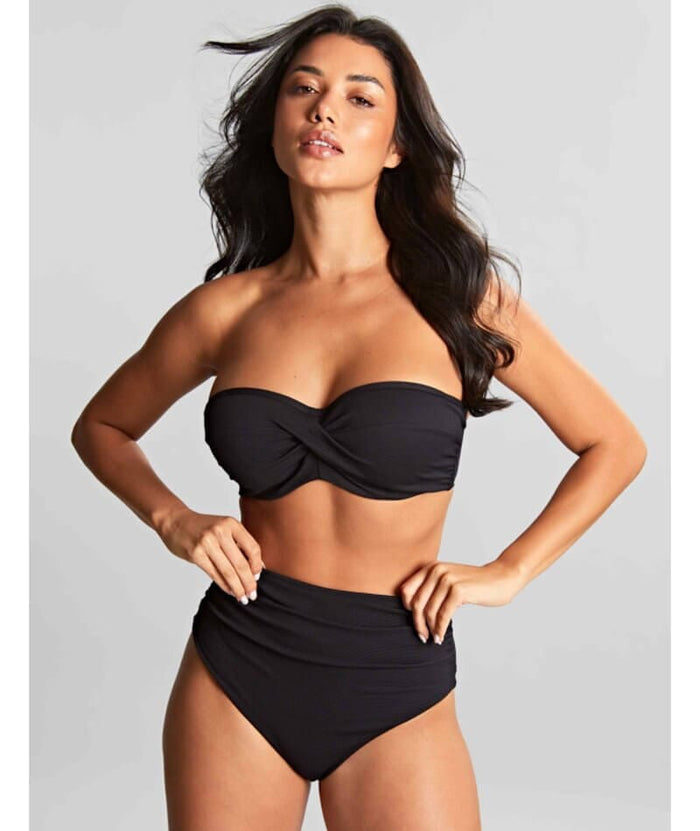 Panache Swimwear Spirit Ella Twist Bandeau Bikini - Black Swim