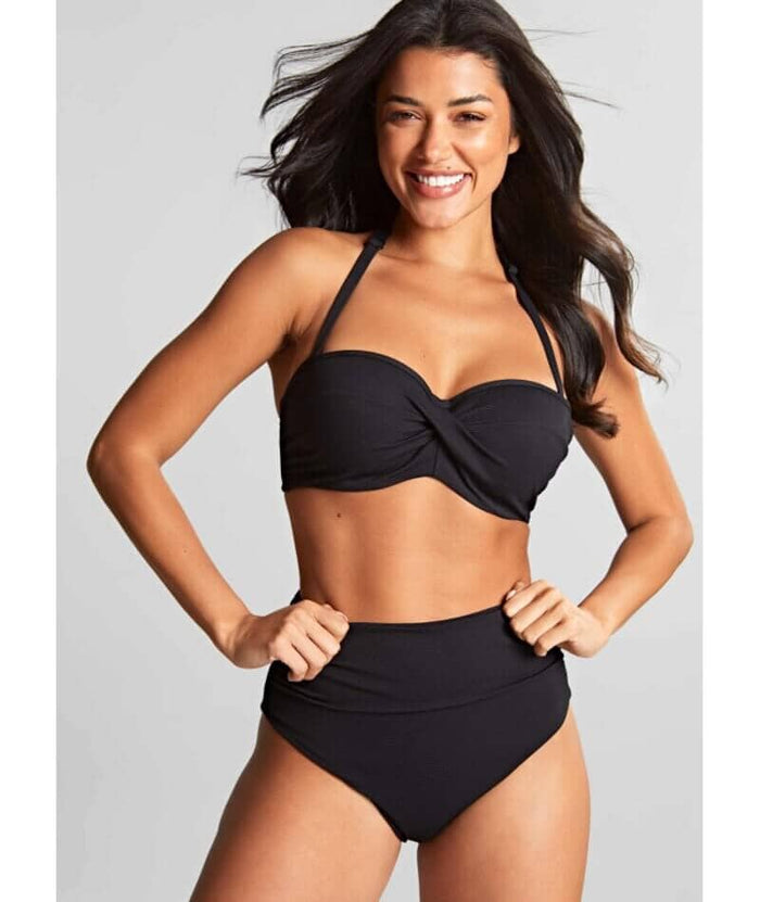 Panache Swimwear Spirit Ella Twist Bandeau Bikini - Black Swim