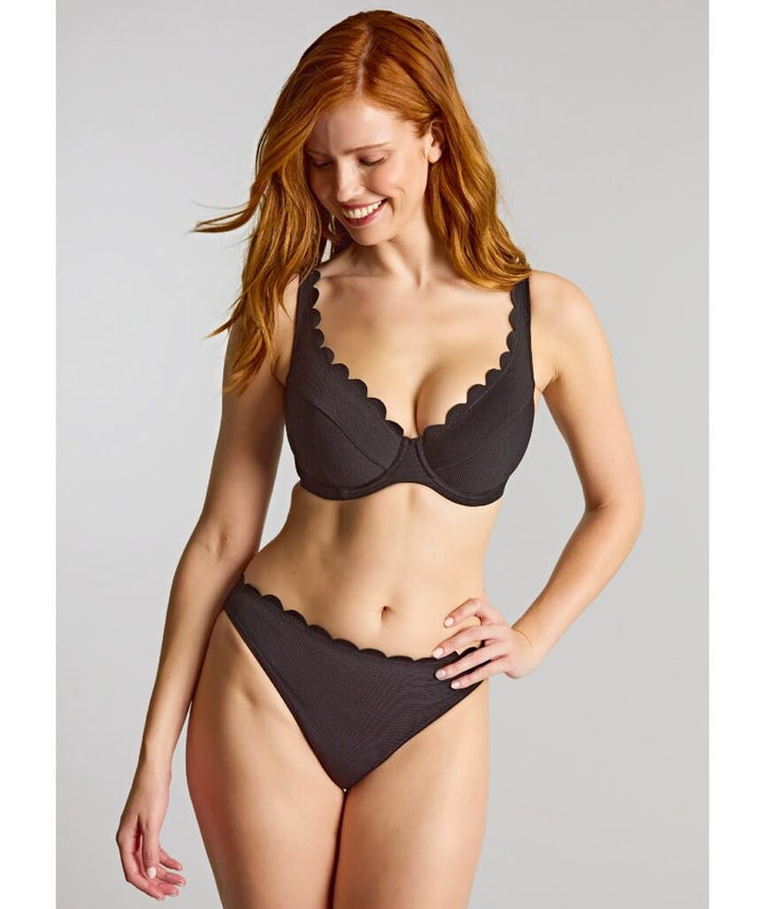 Panache Swimwear Spirit Lauren Plunge Bikini Top - Black