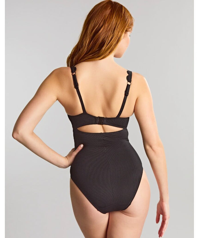 Panache Swimwear Spirit Rita Plunge One Piece Swimsuit - Black