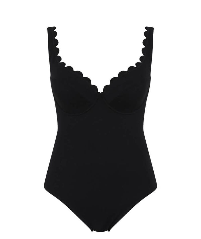 Panache Swimwear Spirit Rita Plunge One Piece Swimsuit - Black Swim