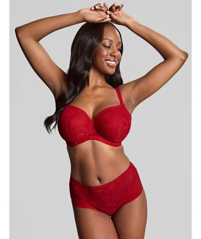 Panache Tango Lace Balconnet Underwire Bra - Scarlet Bras